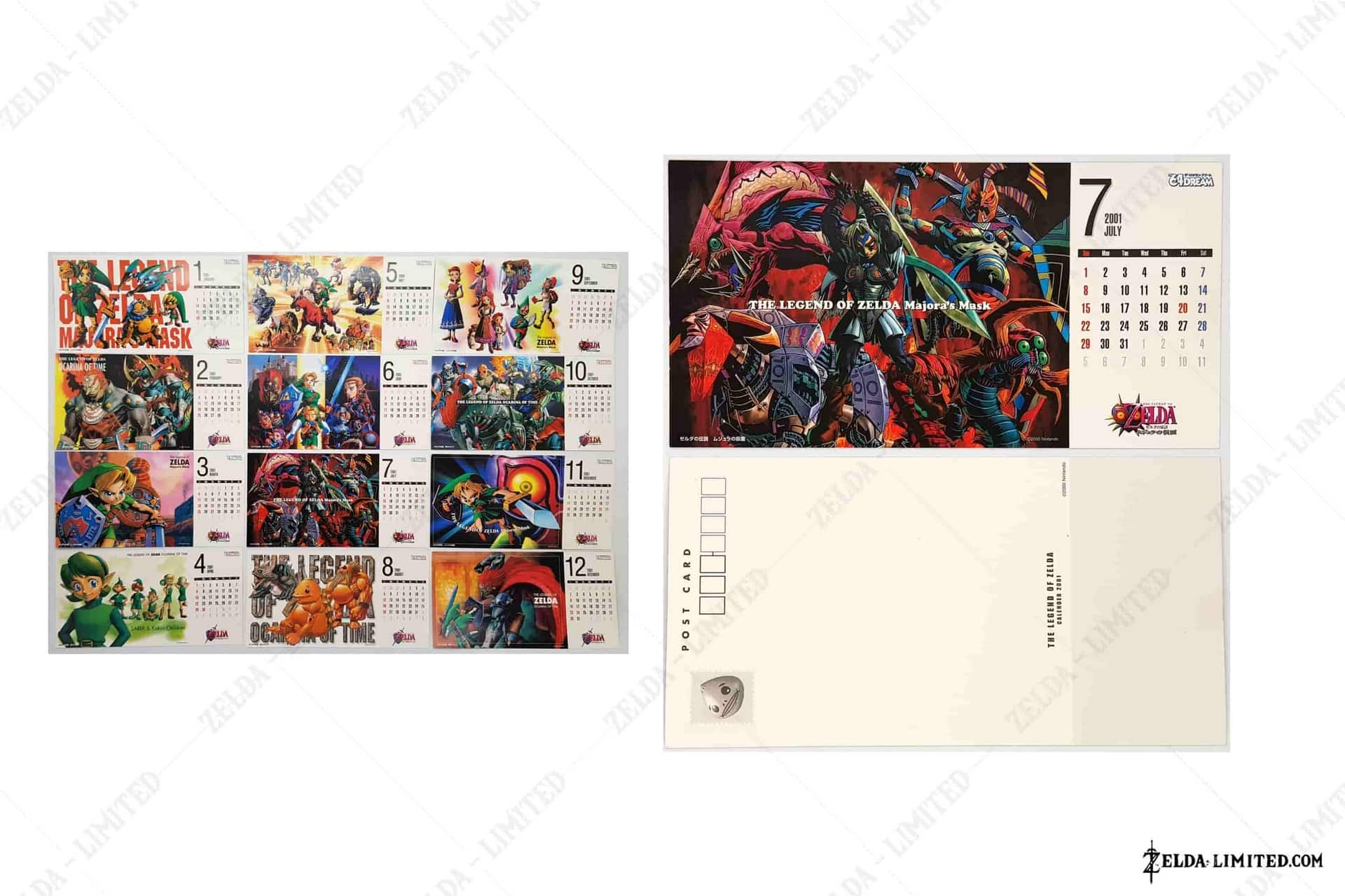 July postcard calandar