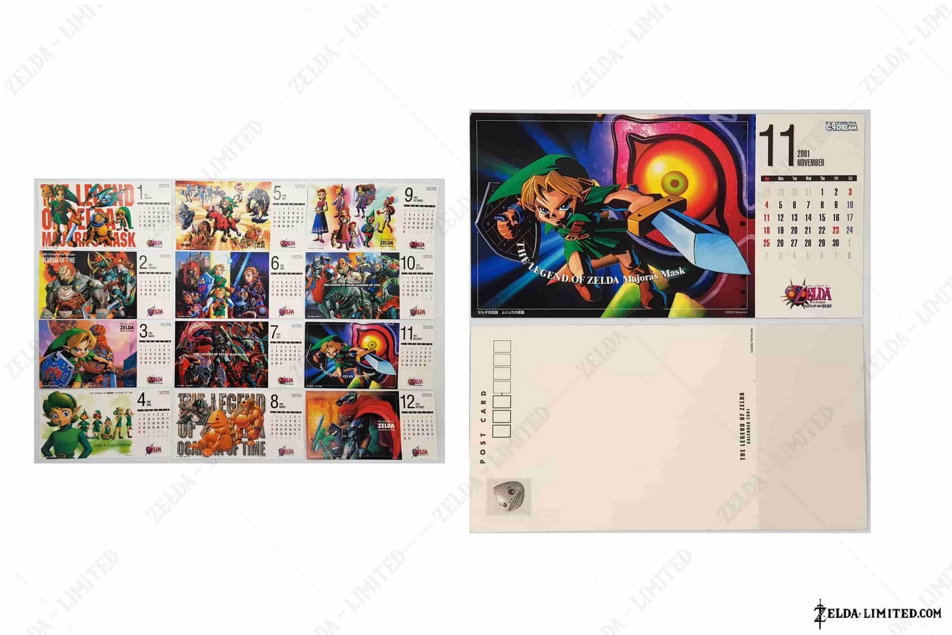 November postcard calandar