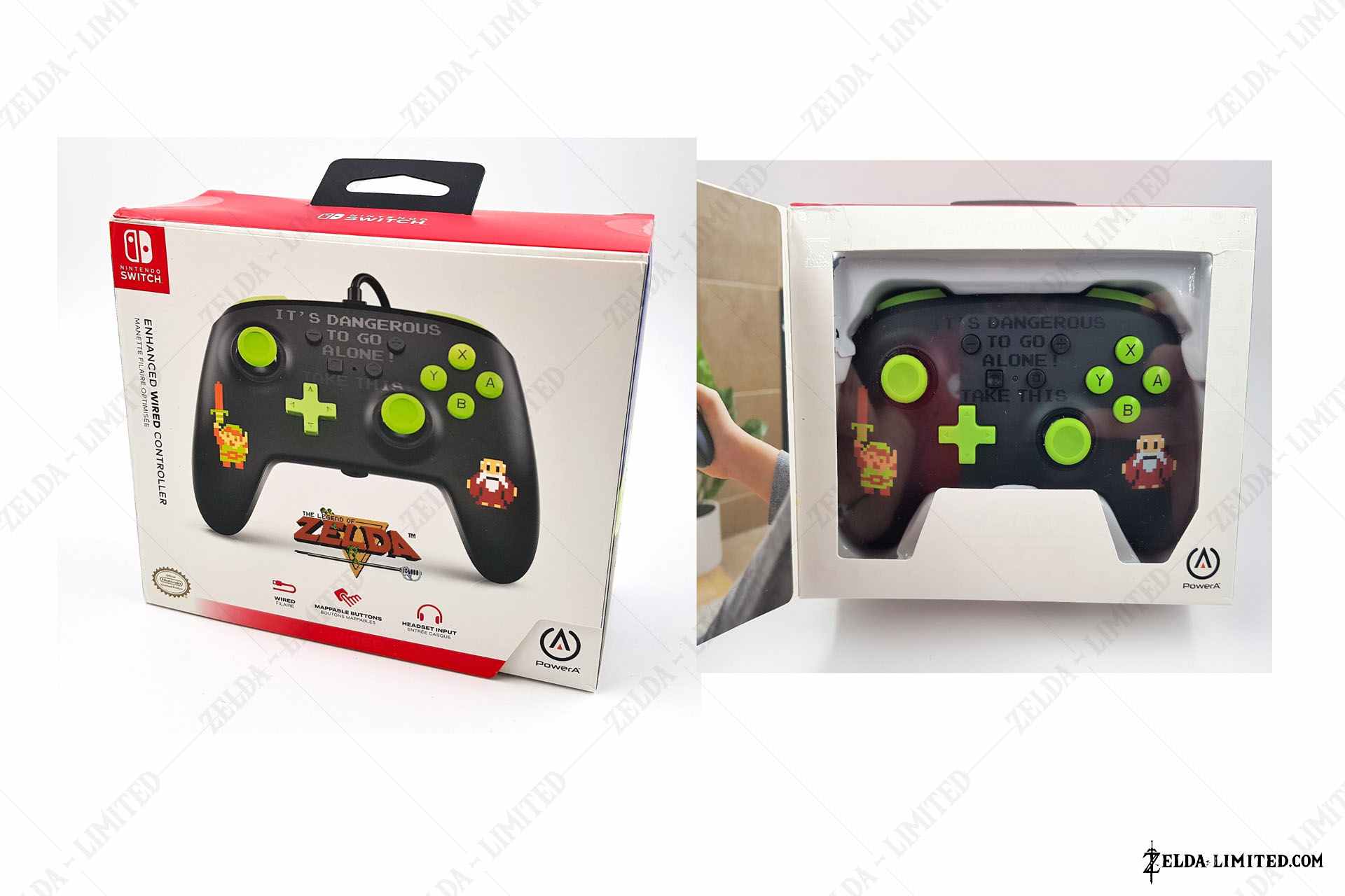 zelda retro wired controller