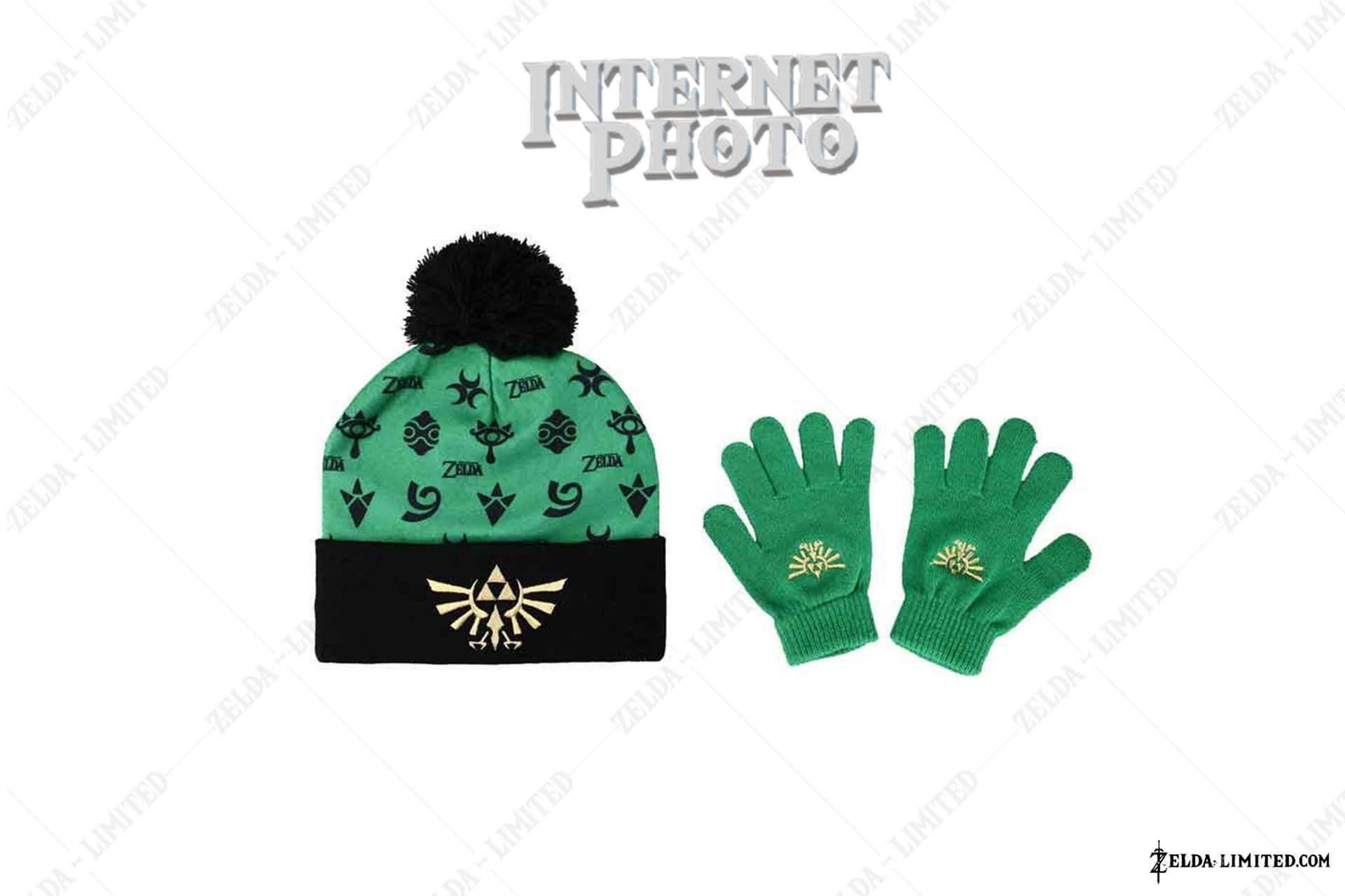 Hyrule Triforce Youth Gloves and Beanie Combo