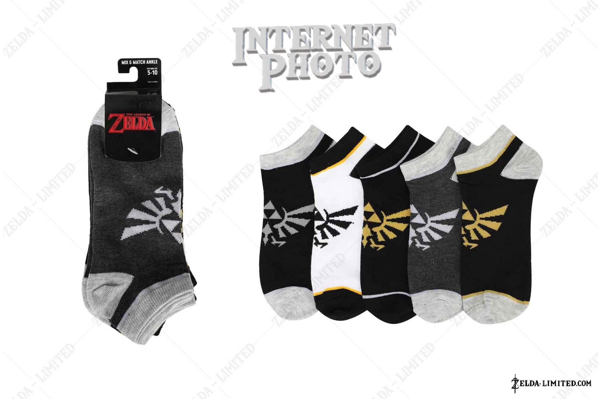 Hyrule Crest 5 Pair Ankle Socks ASF0EE8NTNPP00