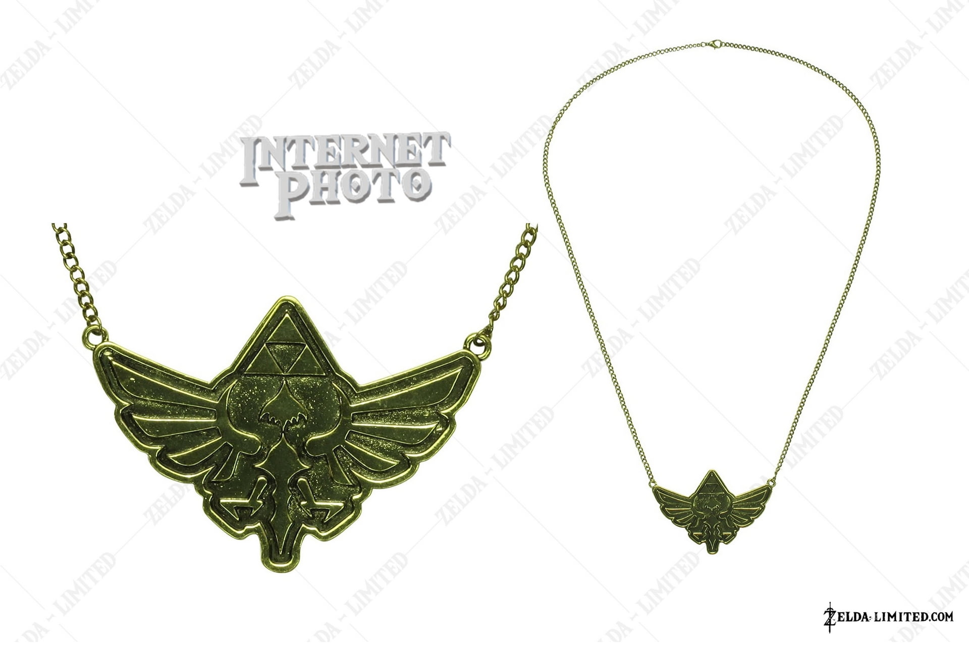 Crest Gold Tone Necklace