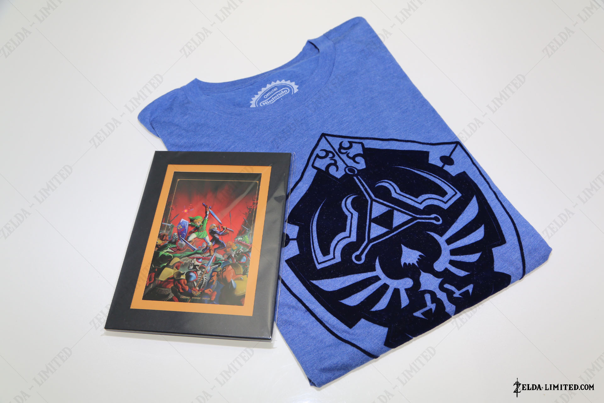 t-shirt and cel art the 2 in a series of six designs