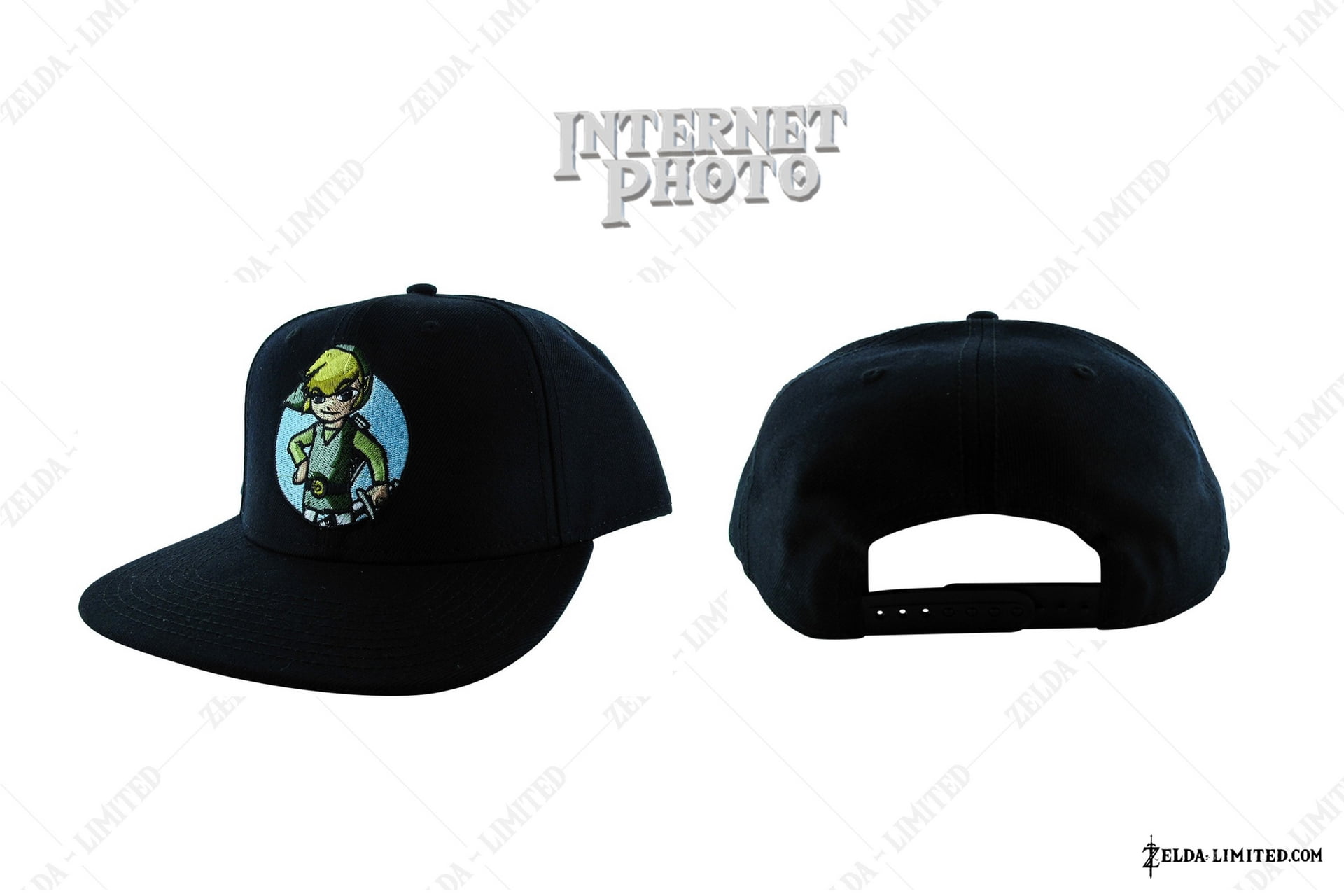 Toon Link Black Snapback Hat