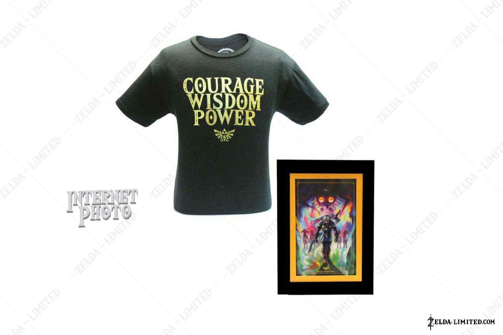 t-shirt and cel art in a series of six designs