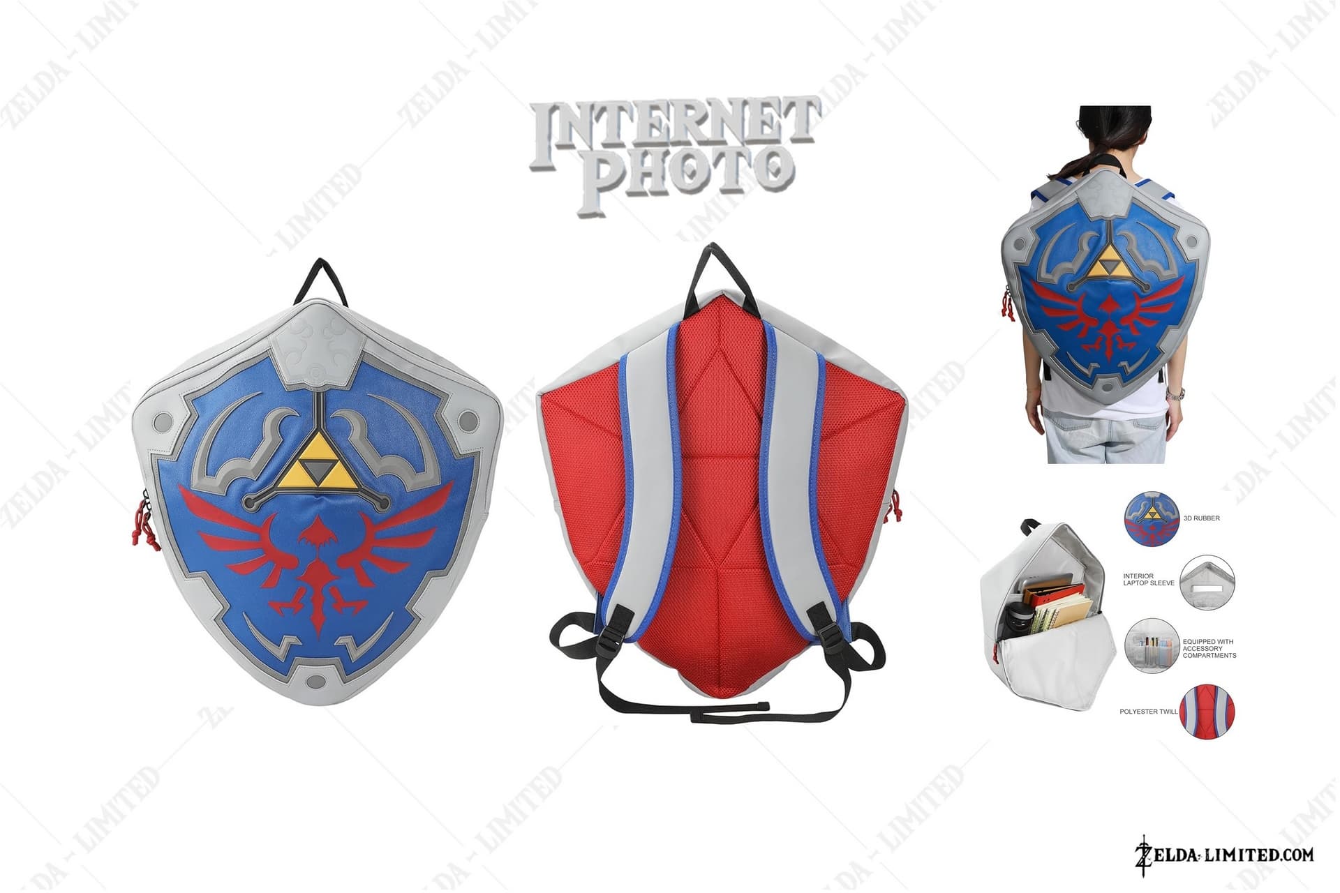 hylian shield shaped backpack