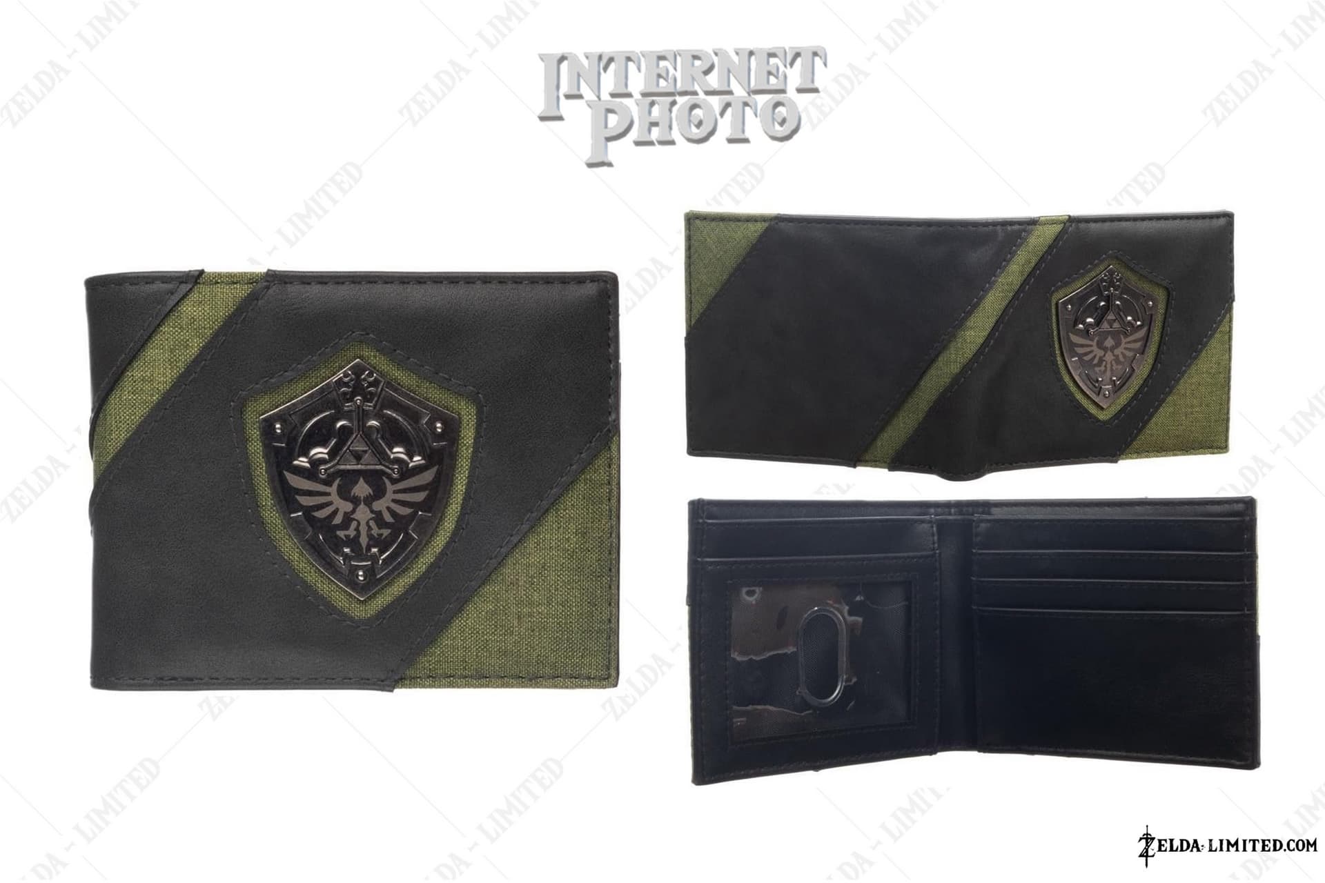 metal hylian shield bifold wallet