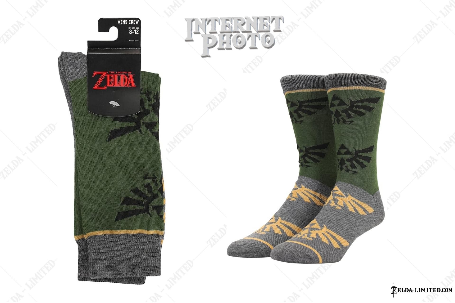 hylian crest mens crew socks