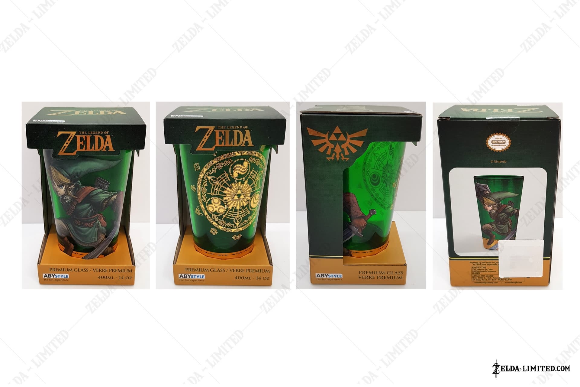 green link premium drinking glass 400ml