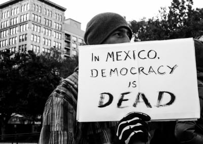 Mexico democracy protest, New York City