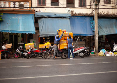 Workers in Bangkok, Thailand, Storytelling