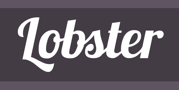 Lobster font