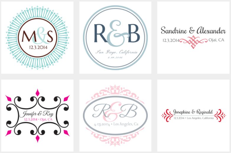 Initial letter EM wedding monogram logo design inspiration in 2023