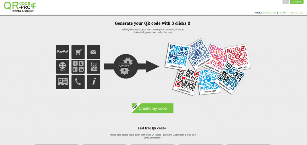 QR code with logo : Qr40 - Custom QR code with logo