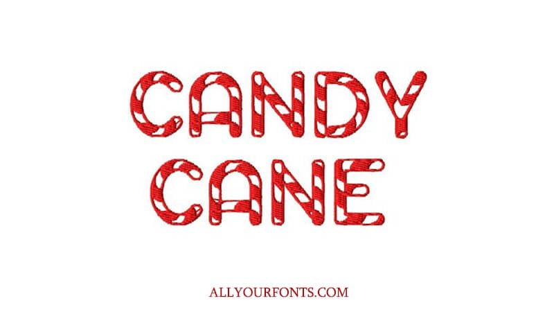 Candy Cane Fonts