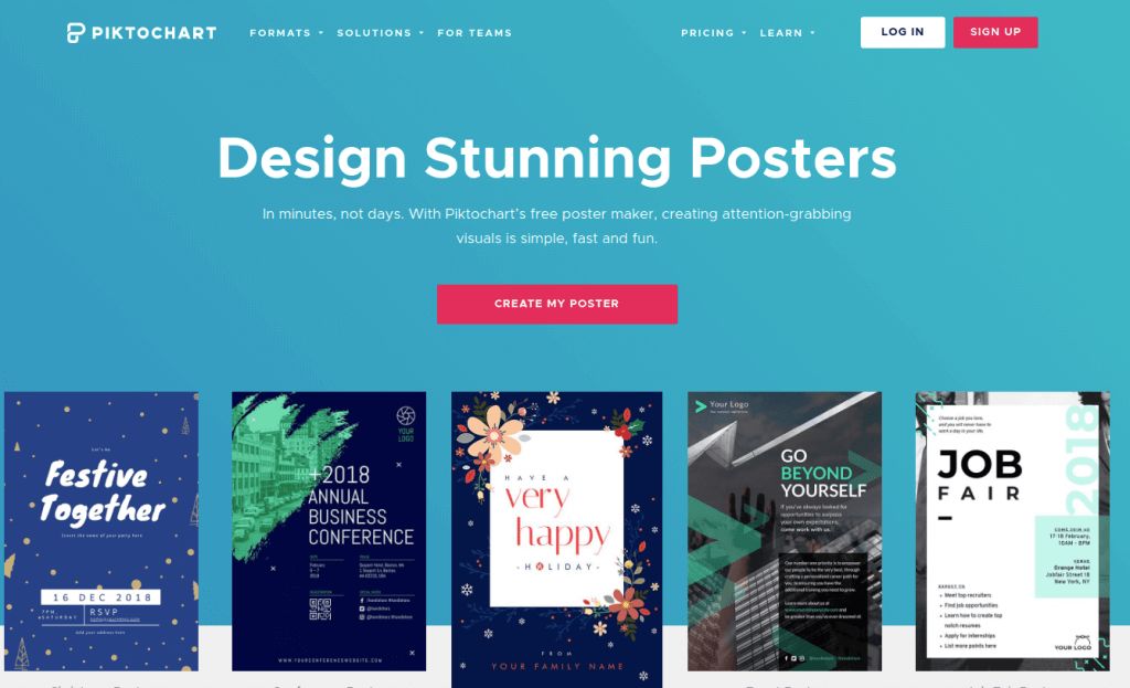 Create a custom poster online in minutes