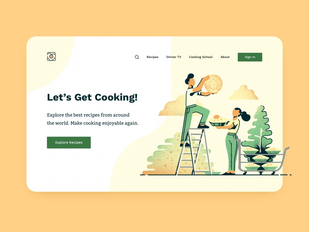 landing page