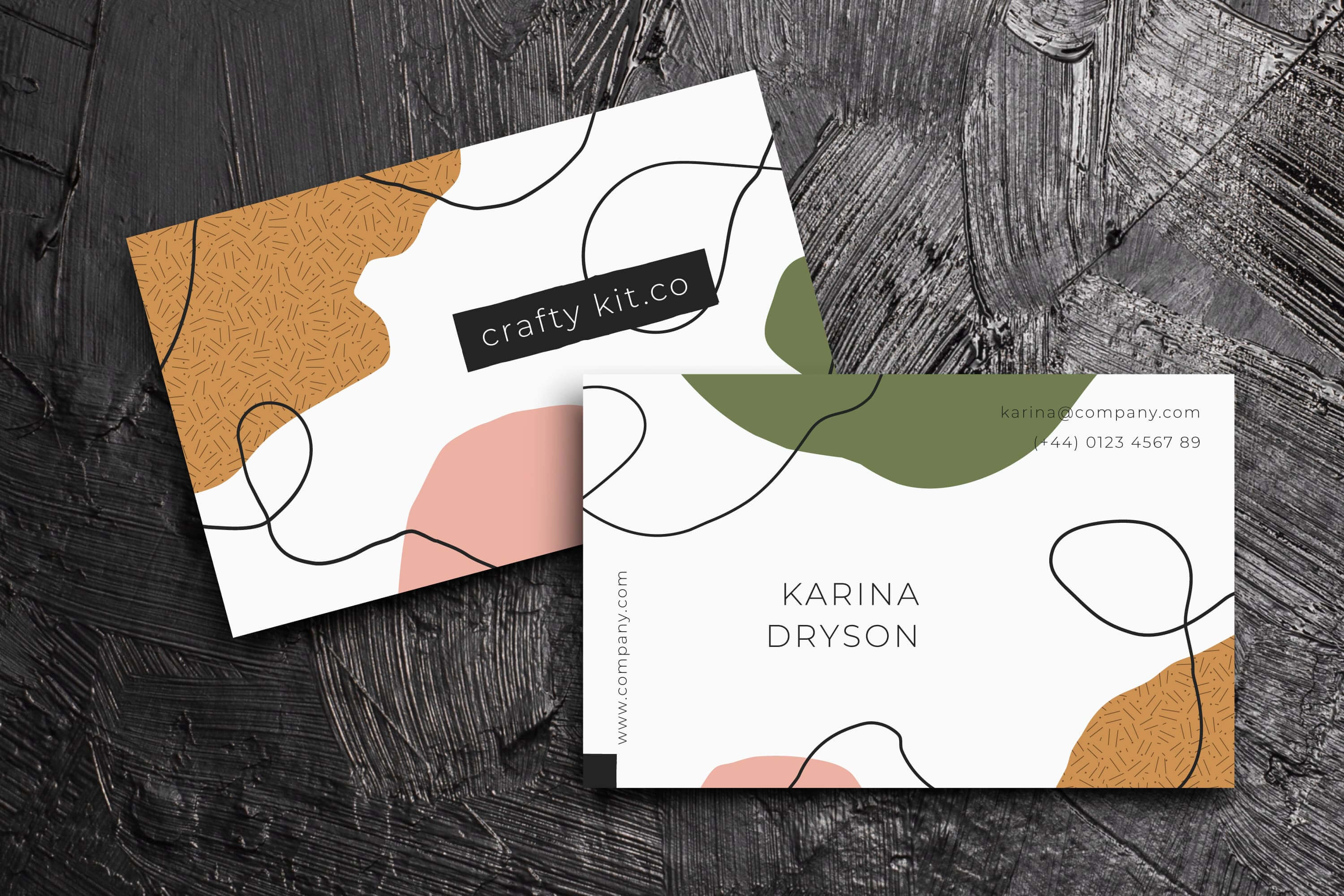 photoshop business card template with bleed