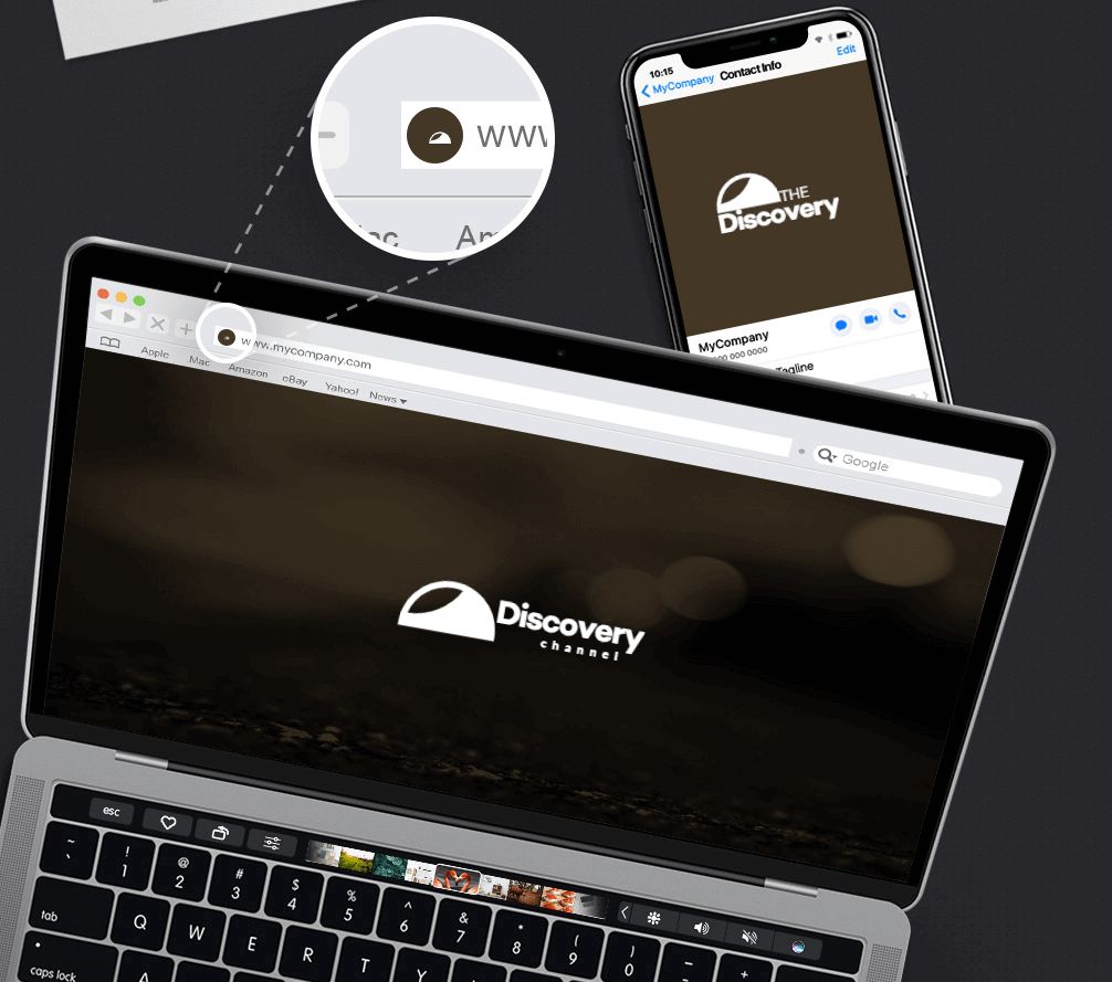 How would Discovery logo look like if it were made in ZenBusiness?