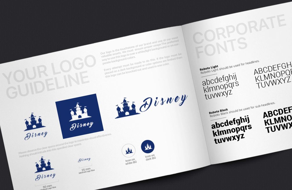 How would Disney logo look like if it were made in ZenBusiness?