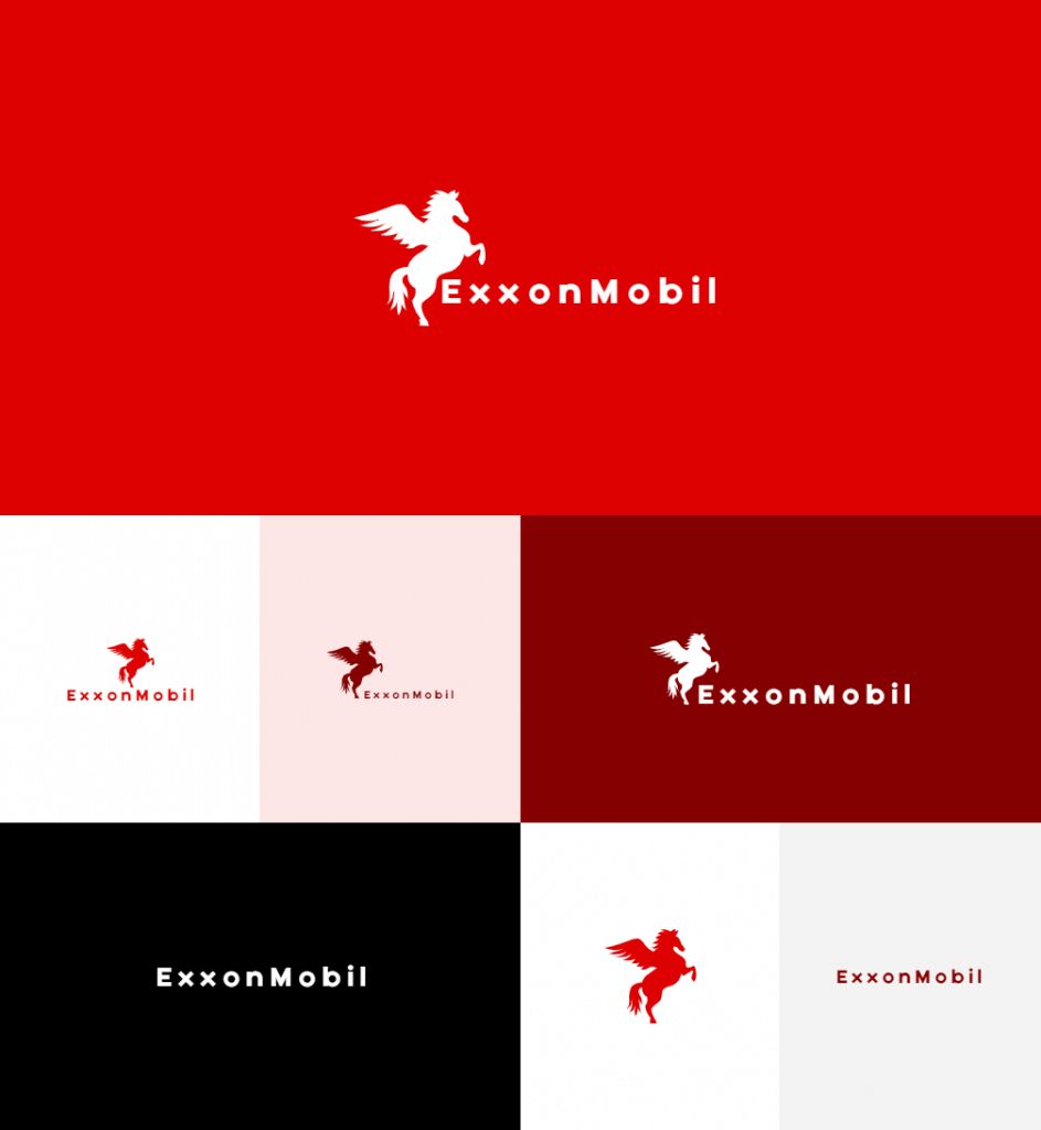 How would ExxonMobil logo look like if it were made in ZenBusiness?