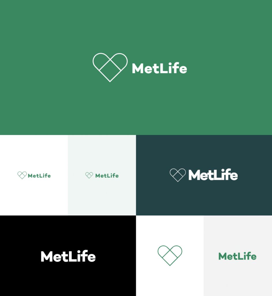 How would MetLife logo look like if it were made in ZenBusiness?