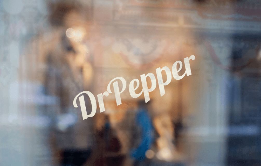 How would Dr Pepper logo look like if it were made in ZenBusiness?