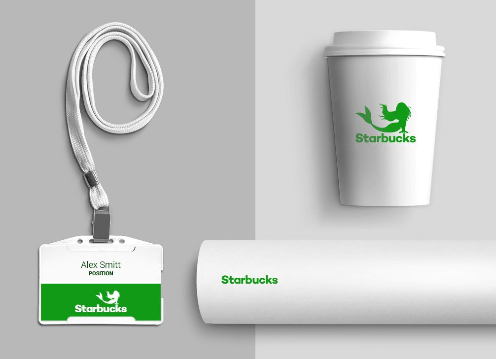 How would Starbucks logo look like if it were made in ZenBusiness?