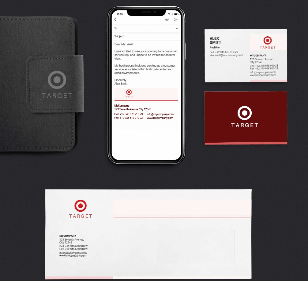 How would Target logo look like if it were made in ZenBusiness?