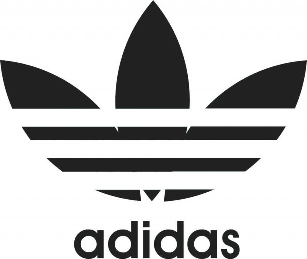 the trefoil logo of Adidas