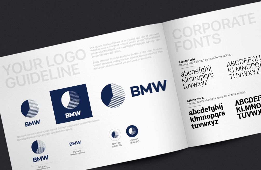 How would BMW logo look like if it were made in ZenBusiness?