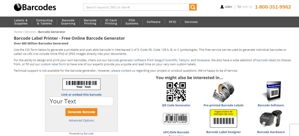 Online Barcode Scanner