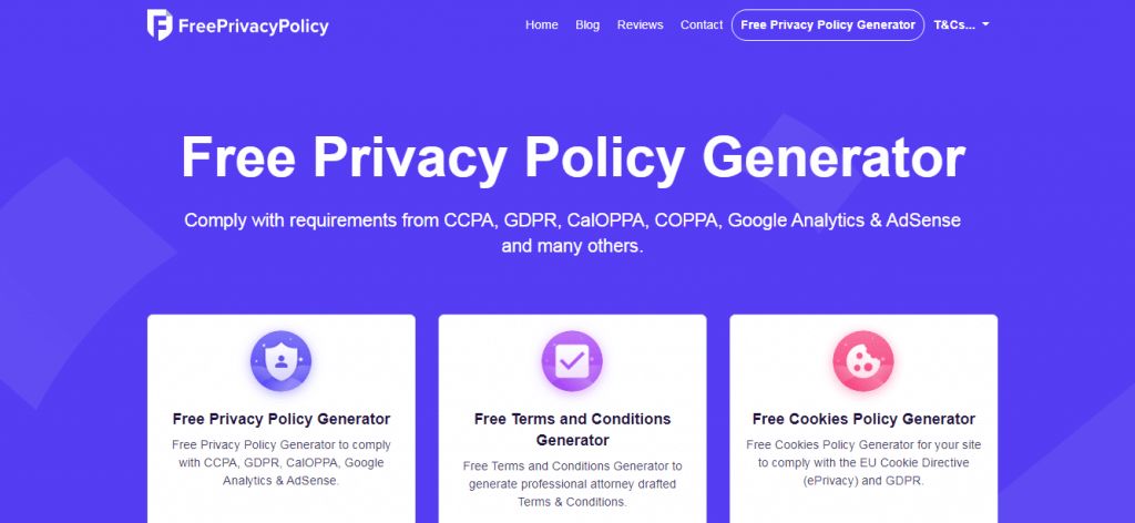 Free Privacy Policy Generator - Free Privacy Policy