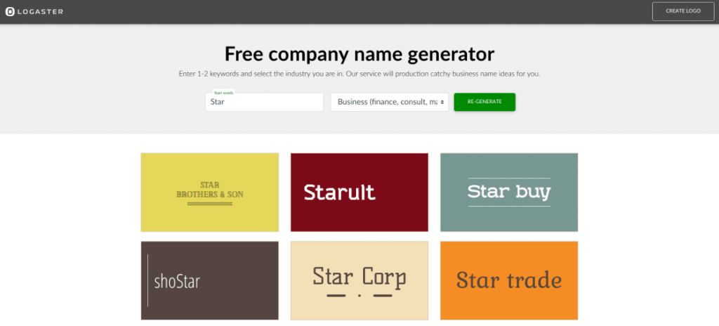 50+ Free Company Name Logo Ideas | Zenbusiness