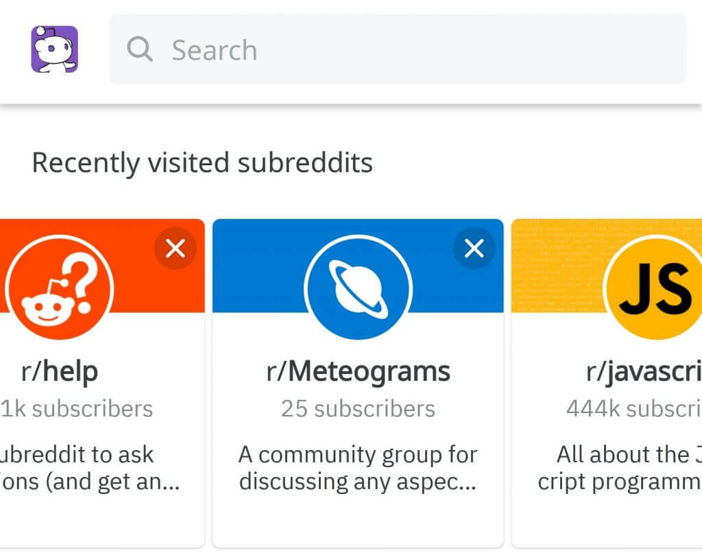 Subreddits