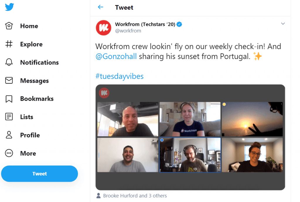 Workfrom Twitter