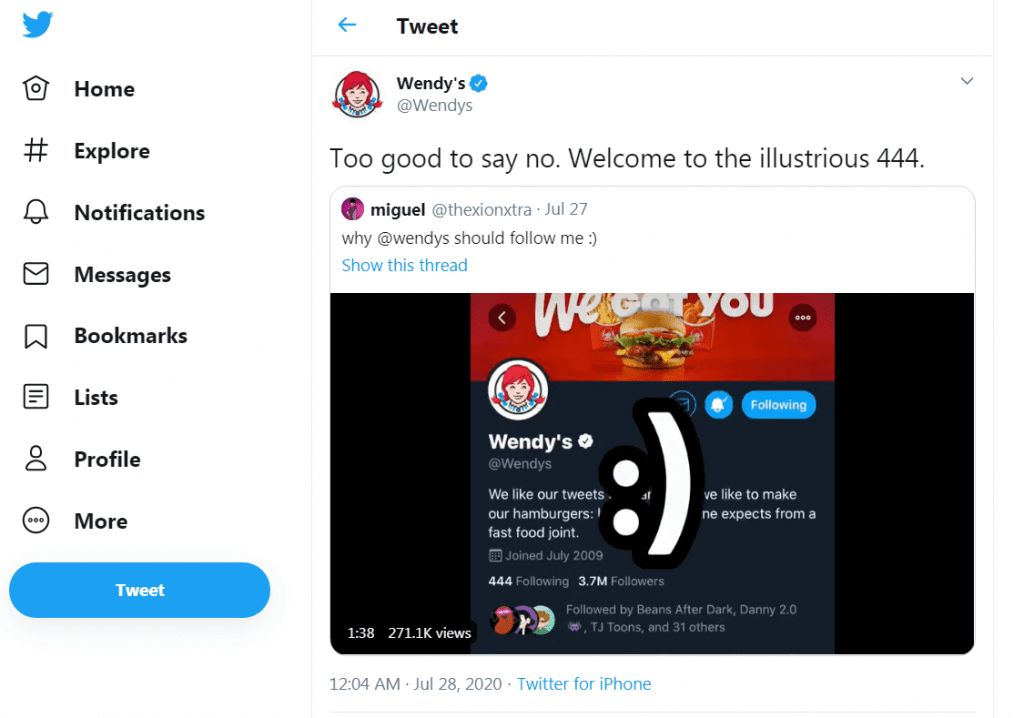 Wendy’s Twitter