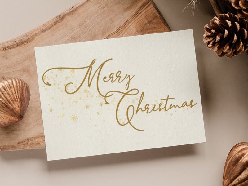 Fonts for Christmas cards