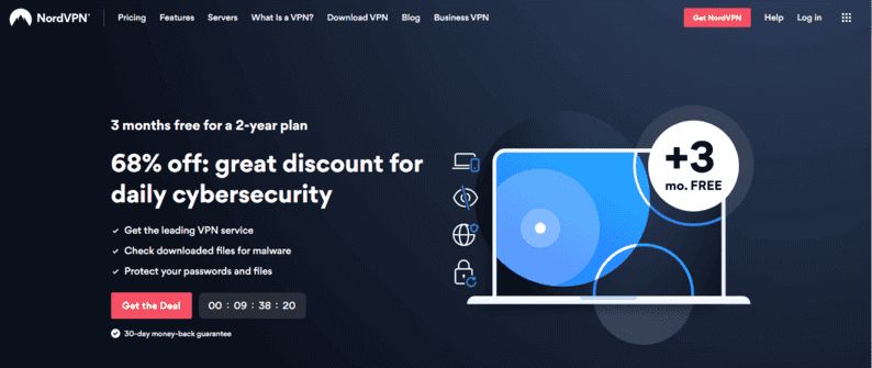 NordVPN page