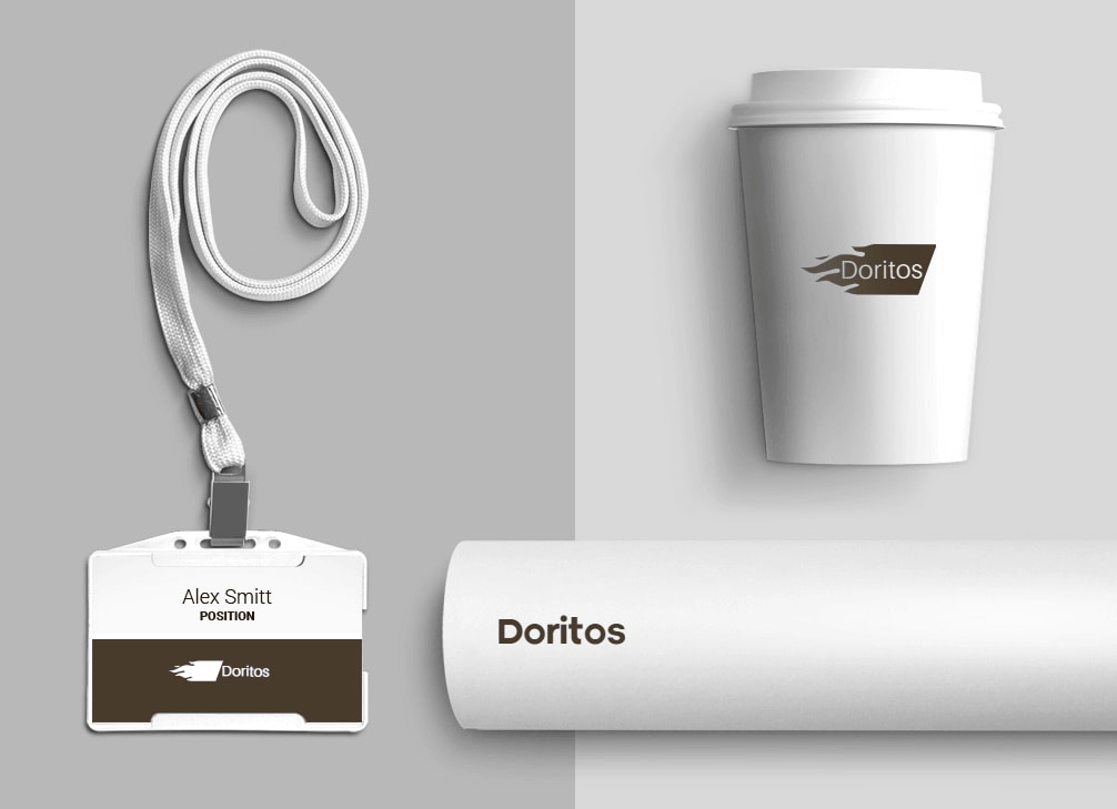 How would Doritos logo look like if it were made in ZenBusiness?