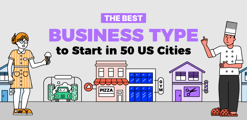 best business type to start in 50 US cities