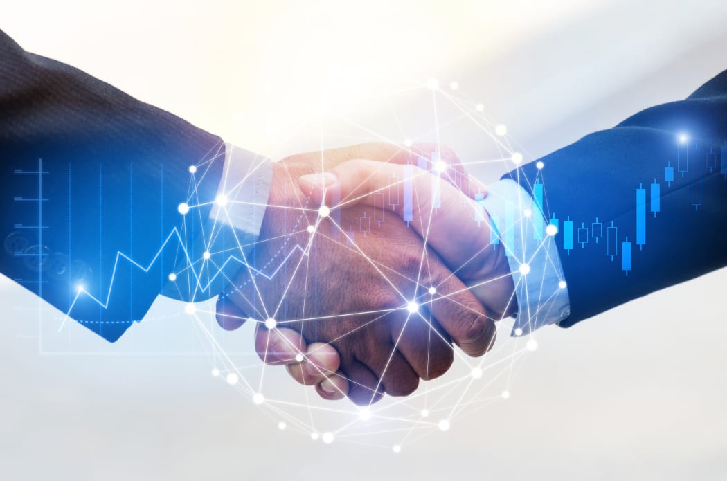 partners shaking hands