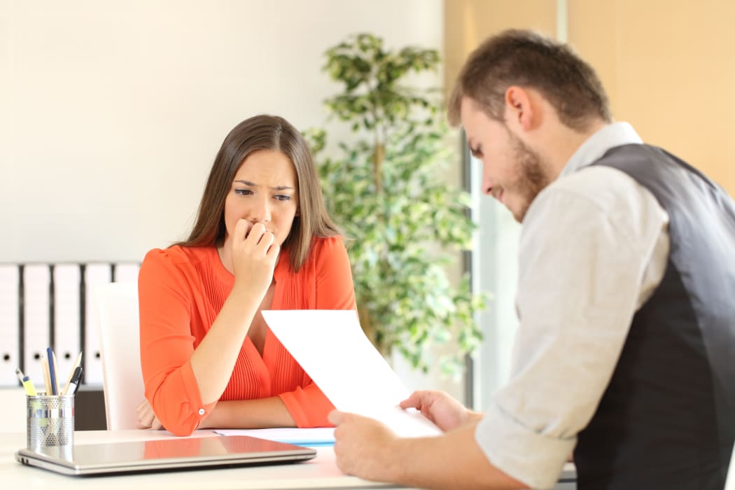 uncomfortable job interview