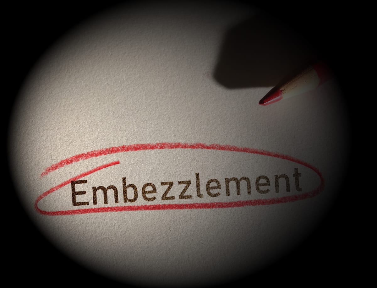 embezzlement from business