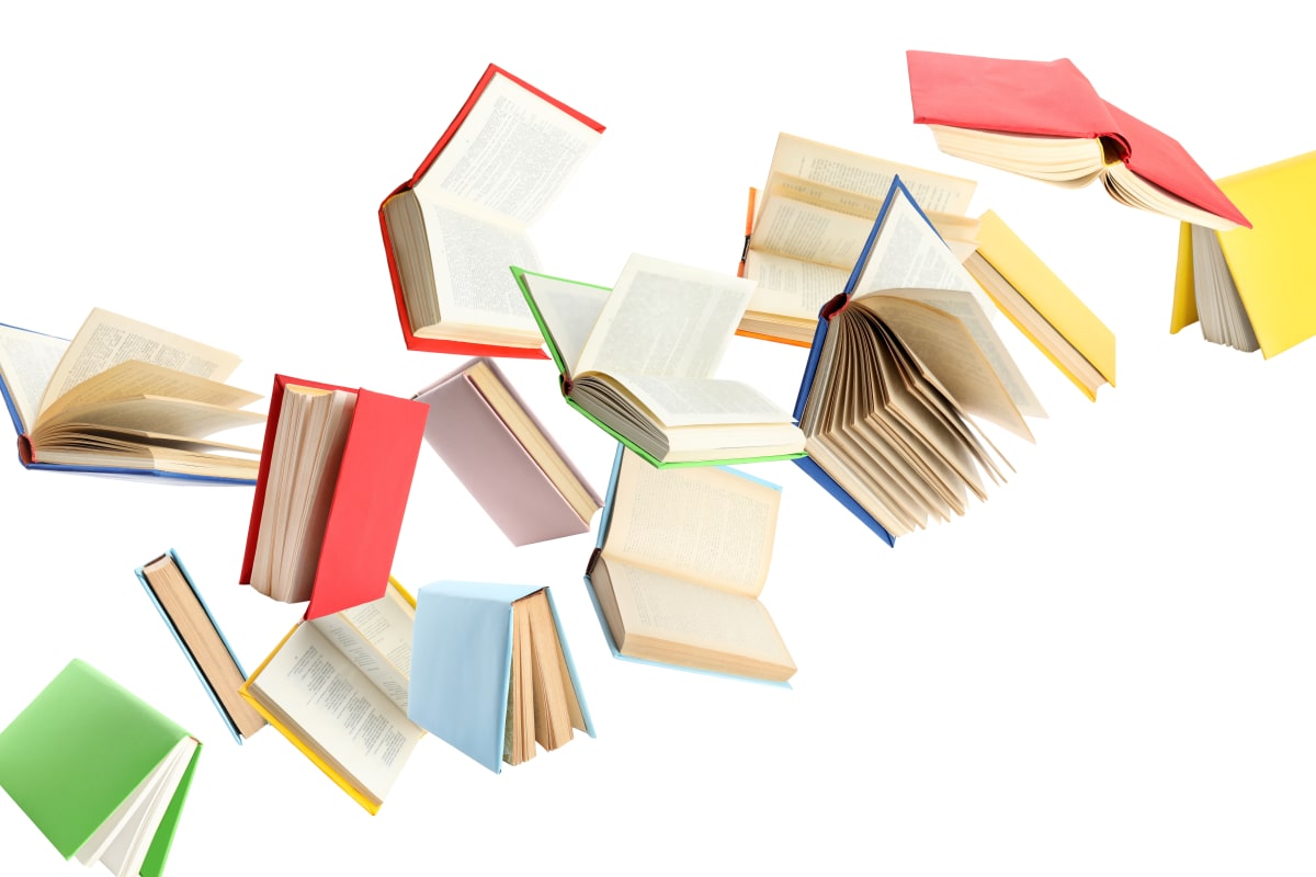 flying books