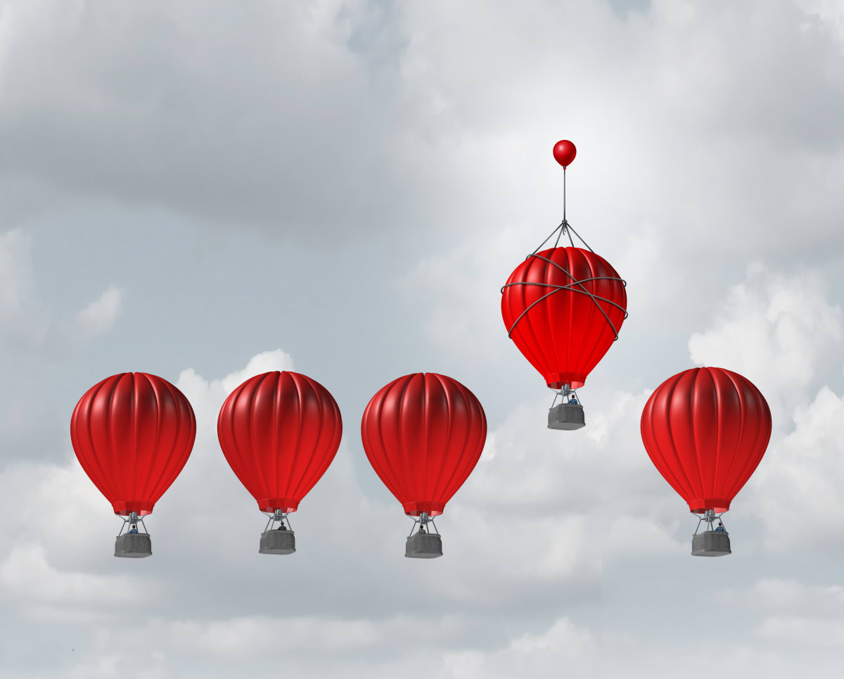 hot air balloons