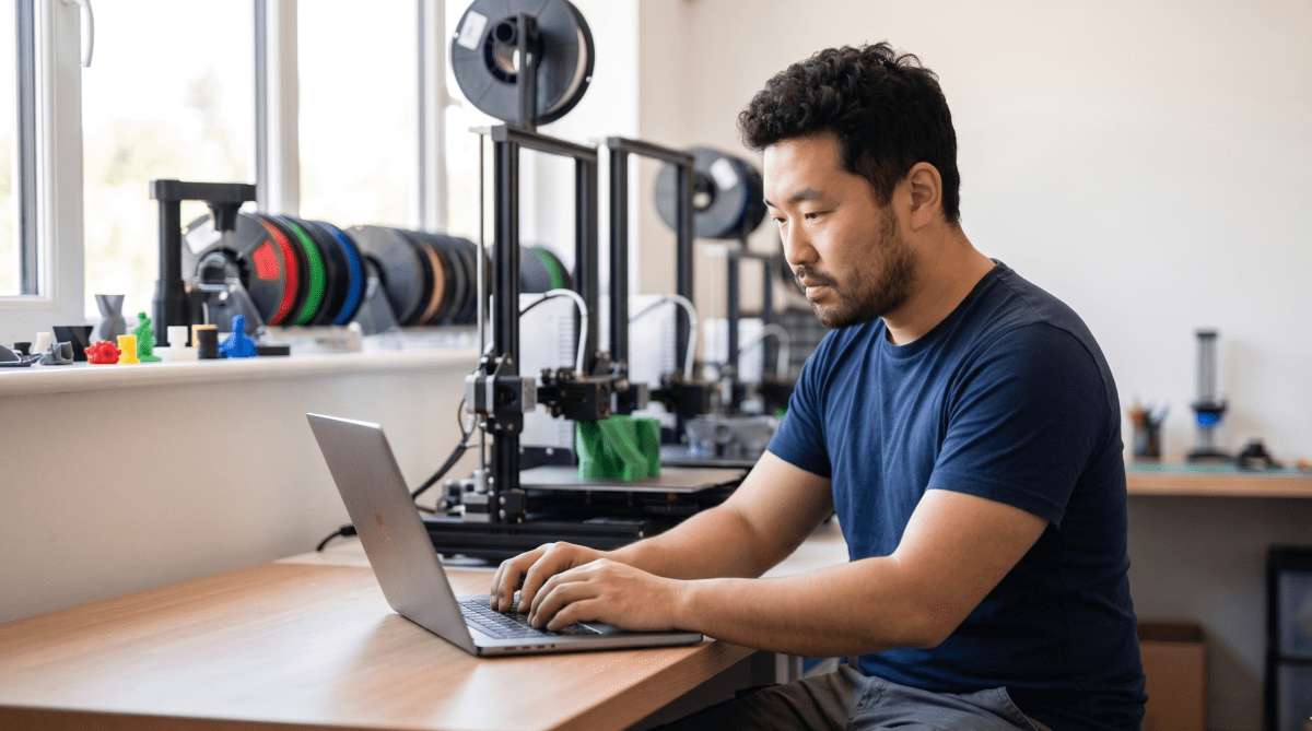 3D printing service owner creating an LLC for a custom 3D printing and prototyping business