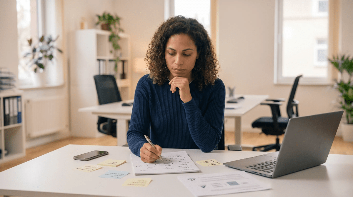 AI and machine learning consultant brainstorming business name ideas for a tech brand