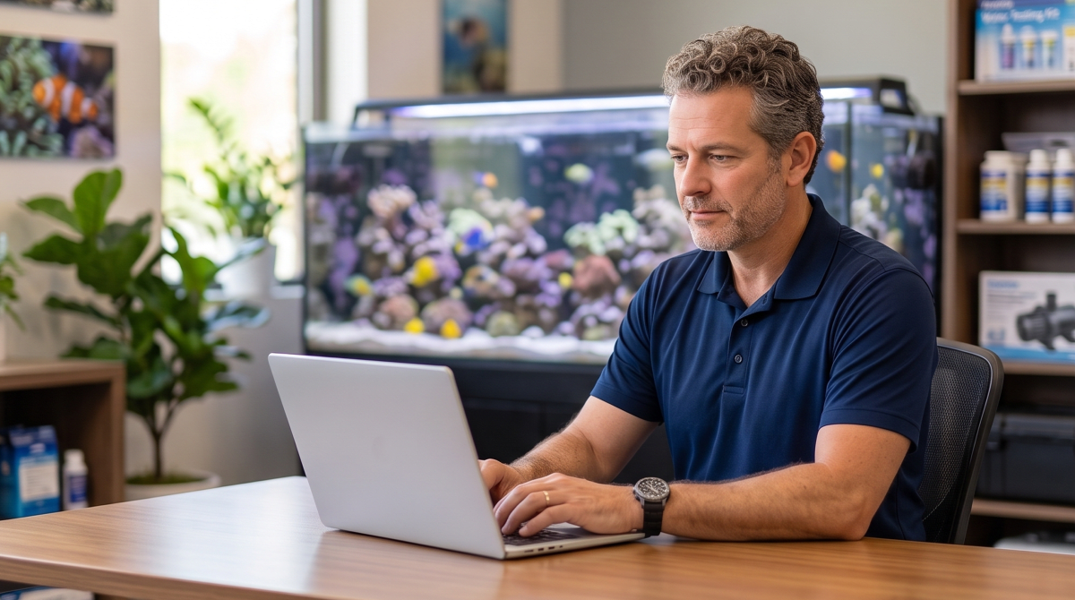Aquarium maintenance business owner forming their LLC