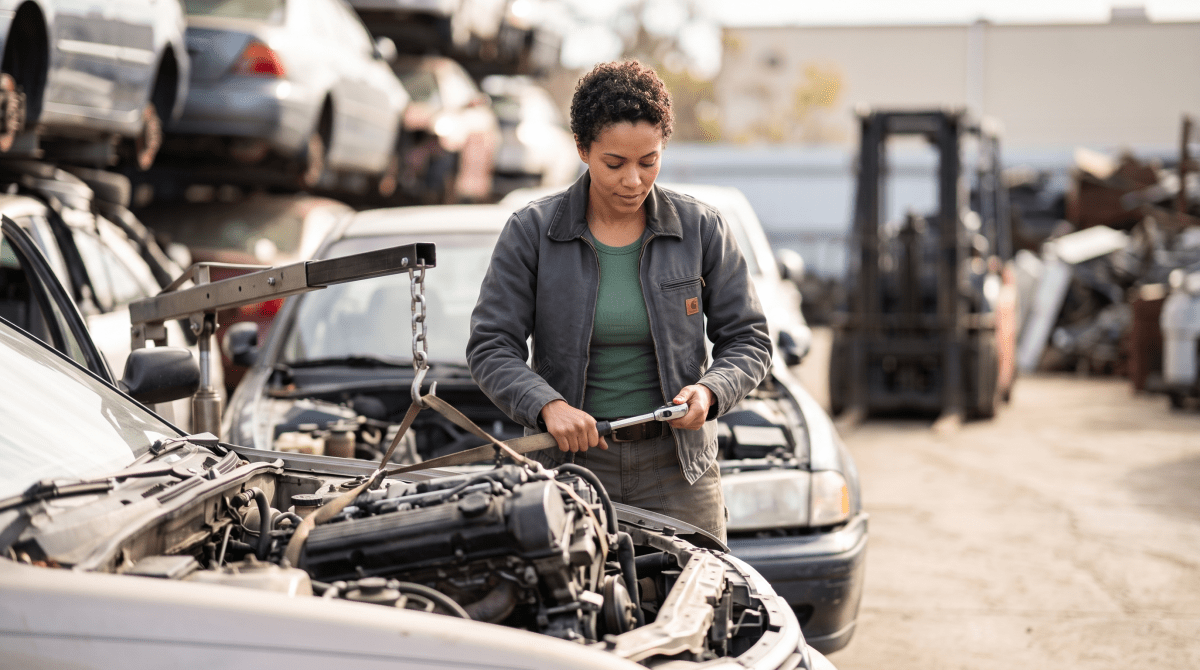 Auto salvage yard owner starting a business.